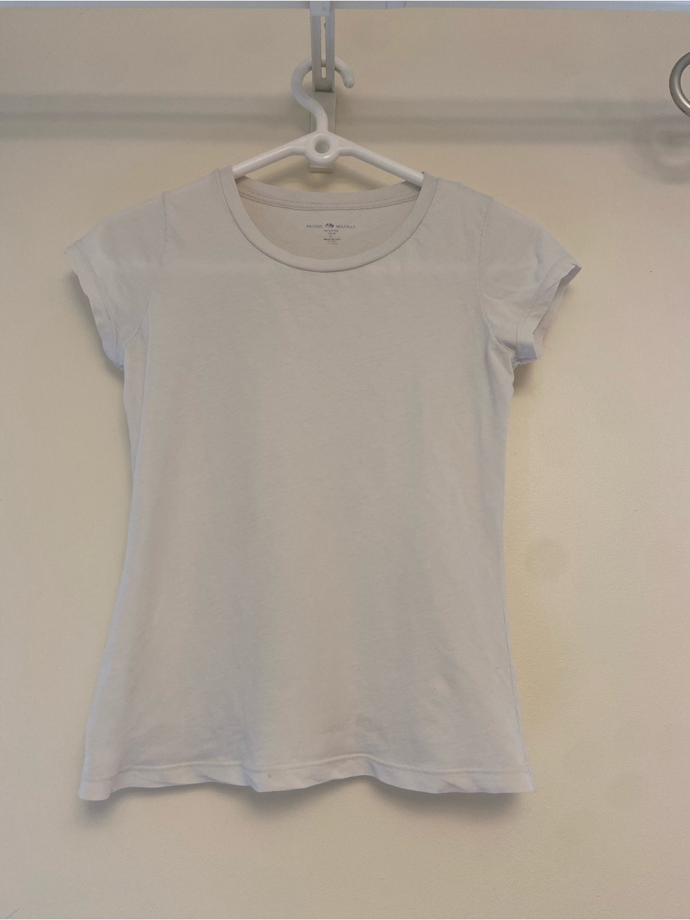 Brandy Melville White Short Sleeve Crewneck Tee